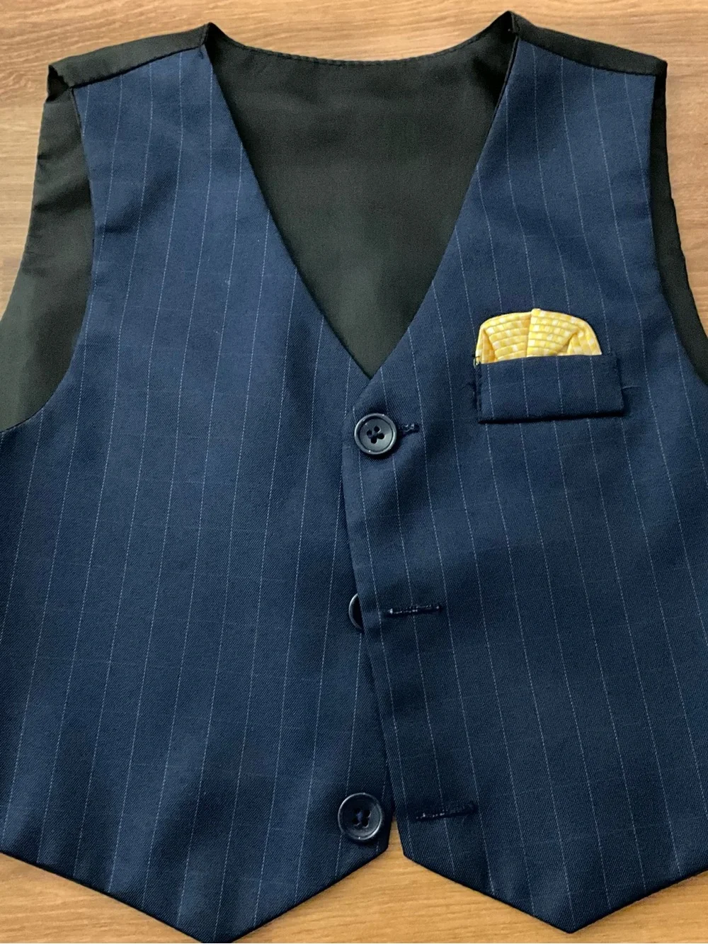 Source Unknown tailored navy